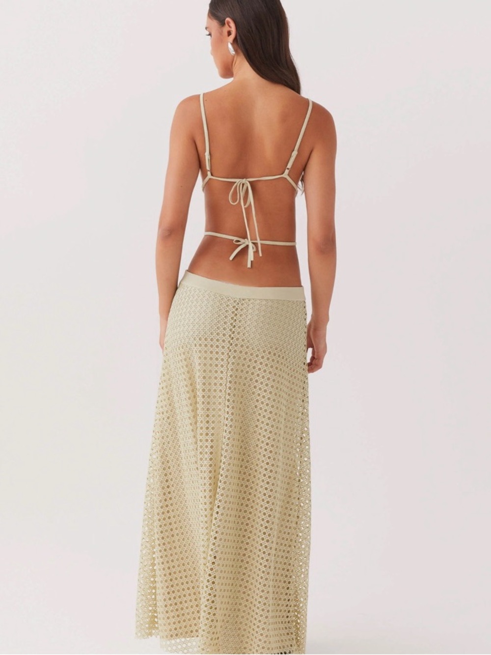 Peppermayo Sage Green Cutout Enchanted Melodies Maxi Dress 2 - Picture 4 of 8